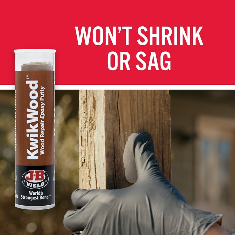 J-B Weld KwikWood Epoxy Putty 1 oz Tan - Walmart.com