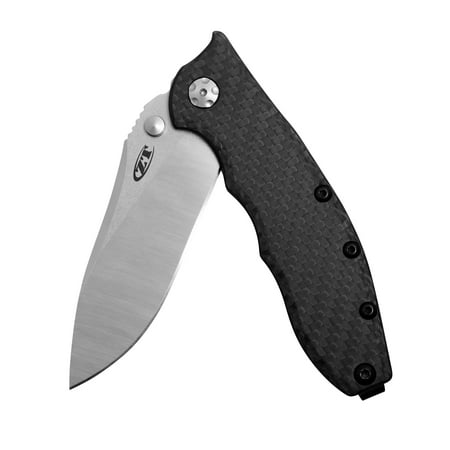 Carbon Folding Knife Zero Tolerance 0562CF Hinderer Slicer Folding Knife; 3.5