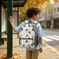 thumbnail image 6 of Football Helmet Beige Pattern 17" School Backpacks for Teens,Waterproof Oxford Fabric,S-Shape Padded Straps for School,Travel,Hiking,Camping, 6 of 6