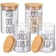 thumbnail image 1 of Dispensador de vidrio Apothecary Jars Lucomb Qtip Holder, 300 ml, 4 unidades, 1 of 7