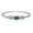 Silver-Green, variant on Bling Jewelry Womens Romantic Infinity Love Knot Celtic Bangle Bracelet Red CZ .925 Sterling Silver