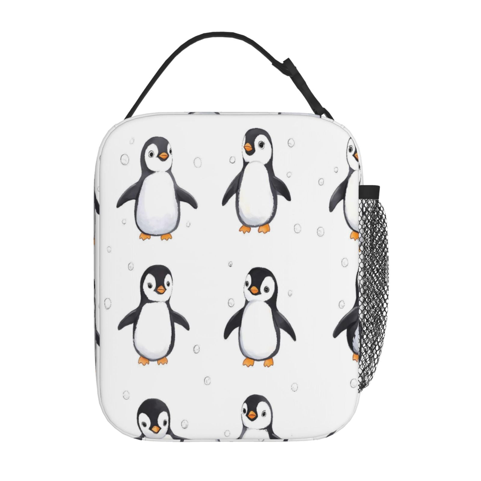 Lunch Bag For Women Men Insulated Portable Lunch Box Bento Box Office Picnic Travel Cooler Bag Penguin