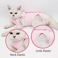thumbnail image 3 of 1 pieza de ropa para mascotas, traje de esterilización/castración para gatos, traje de destete posoperatorio, traje de recuperación, rehabilitación posoperatoria para gatos madre, 3 of 5