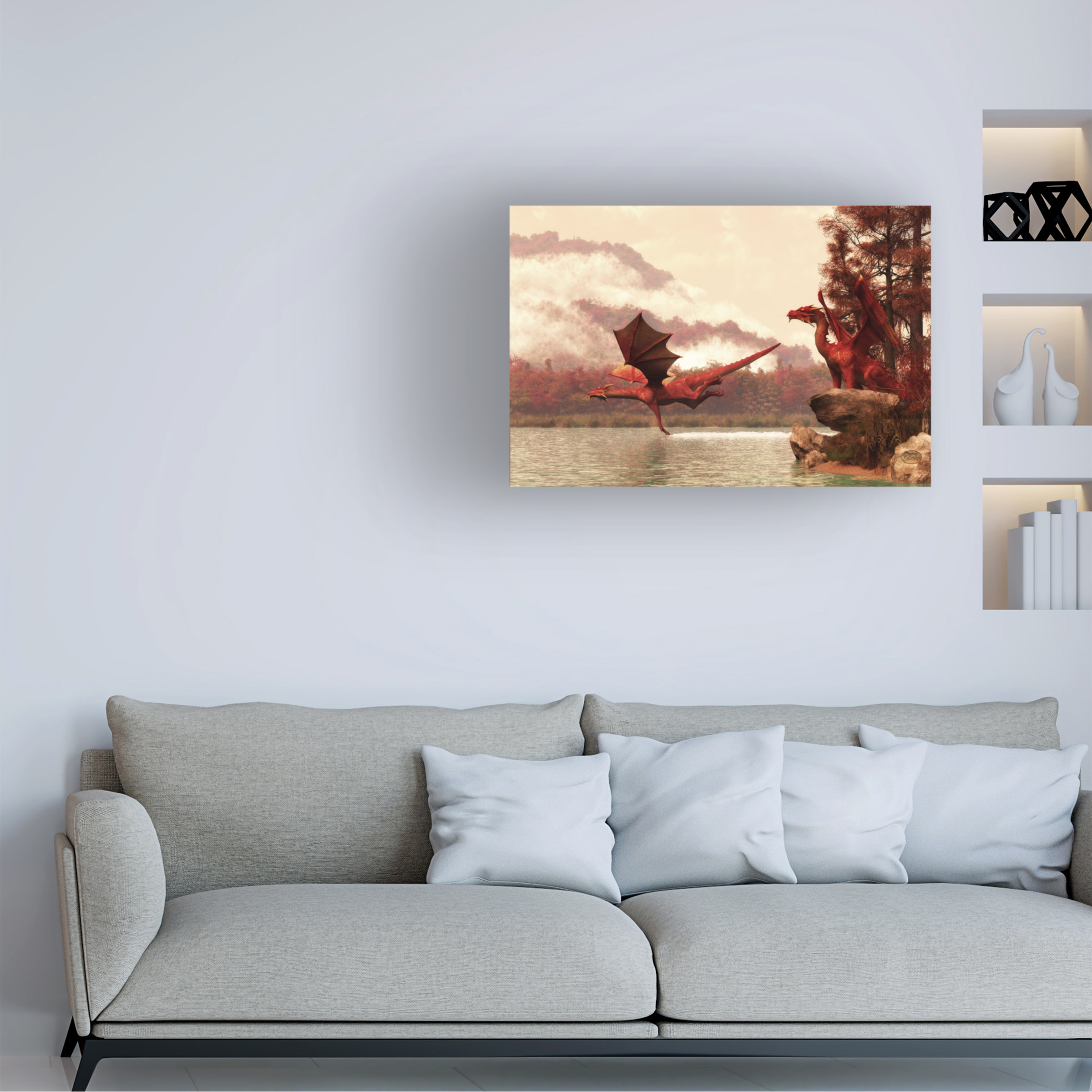 Trademark Fine Art 'Autumn Dragons' Canvas Art by Daniel Eskridge