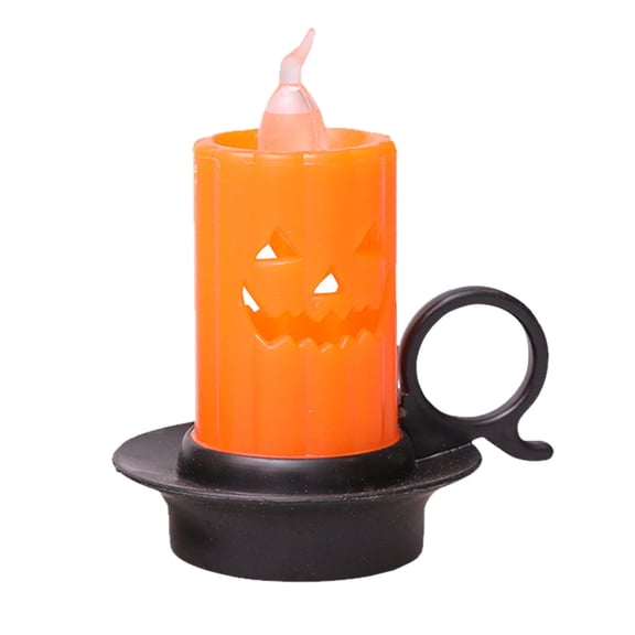 Tarmeek LED Night Light Halloween Decoration, Eye Care Candle Lamp with Pumpkin Lantern Design, Energy Saving Decorative Light for Home Decor, Party Scene Prop