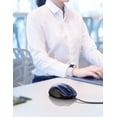 thumbnail image 3 of TECKNET BASICS Wired Mouse, 6-Button Corded with 4 Adjustable DPI, Optical Ergonomic Design, 9FT Cord for Laptop, Chromebook, PC, Desktop, Mac, Notebook - Blue, 3 of 8