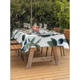 thumbnail image 3 of Outdoor Tablecloths with Umbrella Hole & Zipper, Blueberry Spring Leaves Rectangle Tablecloth 60x120 Inch, Farmhouse Botanical Branches Waterproof Table Cloth, Patio/Pool/Picnic Table Covers, 3 of 8