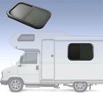 thumbnail image 1 of Durable RV Sliding Window 700 X 500 Mm Black Aluminum Alloy With Movable  Resistant Net, 1 of 7