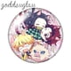 thumbnail image 5 of 10 cabujones de cristal redondos con parte trasera plana de 12 mm, 18 mm, 20 mm y 25 mm de Anime Demon Slayer Kimetsu no Yaiba Kamado Tanjirou, 5 of 5