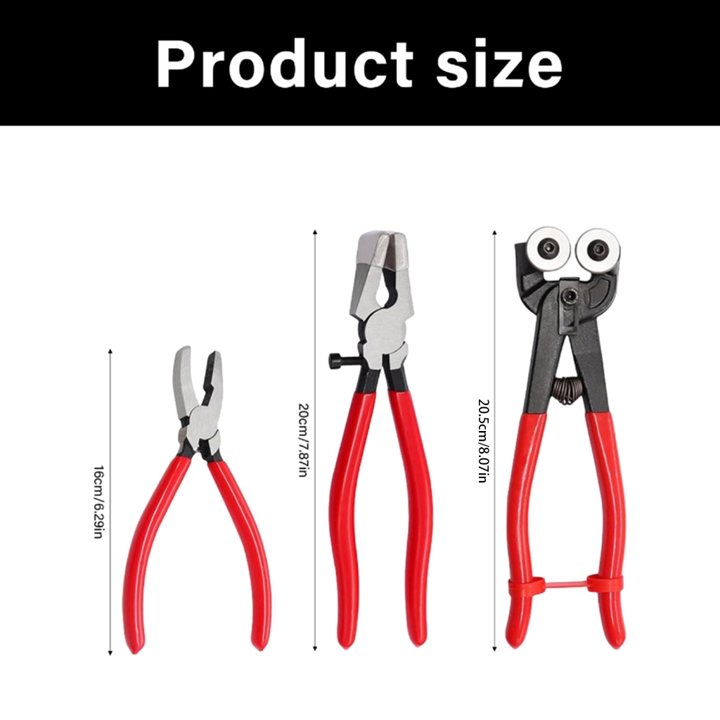 MOMOJIA 10Pieces Glass Tile Cutter Kit Metal Construction Tool For Smooth Accurate Cut On Stained Glass Bottles Includes Storage Bag