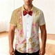 thumbnail image 1 of Ceisia Fashion Unisex Men Women Casual Short Sleeve Printed Turndown Collar Button Gift Shirt, 1 of 9