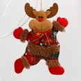 thumbnail image 2 of Decoraciones Navideñas Accesorios Para Árboles De Navidad Muñequitos Anciano Bailarín Muñeco De Nieve Ciervo Oso Marionetas De Tela Pequeños Colgantes De Regalo, 2 of 8
