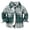 1-15Green42, variant on CAIVO Kids Classic Plaid Flannel Coats Casual Outerwear for Boys Girls, Lapel Collar Button Down Long Sleeve Jacket, Lightweight Plaid Coats for Daily Outdoor Activities Relaxed Fit Dailywear