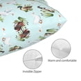 thumbnail image 3 of Lsque Duck Animals Farm Pattern Bedding Waterproof Pillow Protector Zippered Queen – Bed Bug Proof Pillow Encasement-14"x20", 3 of 6