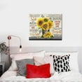 thumbnail image 4 of Rustic Sunflower Wall Decor Inspirational Quotes Canvas Wall Art For Bathroom Bedroom Kitchen Living Room Ready To Hang 16x20 Inch, 4 of 6