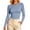 Light Blue, variant on qafoshin Long Sleeve Shirts for Women Casual Crew Neck Slim Tops Solid Color Pullover Basic Tees