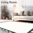 thumbnail image 2 of ODIKA 2'x3' Machine Washable Non-Slip Area Rug, Exquisite Bordered Trellis Modern Elegant Versatile High Traffic Rug with Pad, White, 585612, 2 of 8