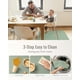 thumbnail image 5 of Splat Mat Blissful Diary para bebés, impermeable, 128 x 128 cm, color verde salvia, 5 of 7