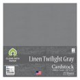 thumbnail image 1 of Linen Twilight Gray Cardstock - 12 x 12 inch - 100Lb Cover - 25 Sheets - Clear Path Paper, 1 of 9
