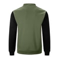 thumbnail image 5 of Mens Lightweight Jacket Casual Bomber Jacket Color Block Varsity Coat Full Zip Fall Winter Spring Jacket, 5 of 5