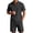 A-Black43, variant on JAJAHO Mens Shorts Set Linen Short Sleeve Solid Color Stand Collar Shirt With Shorts Casual Summer Outfits Lightweight Breathable Beach Clothes Soft Outfit