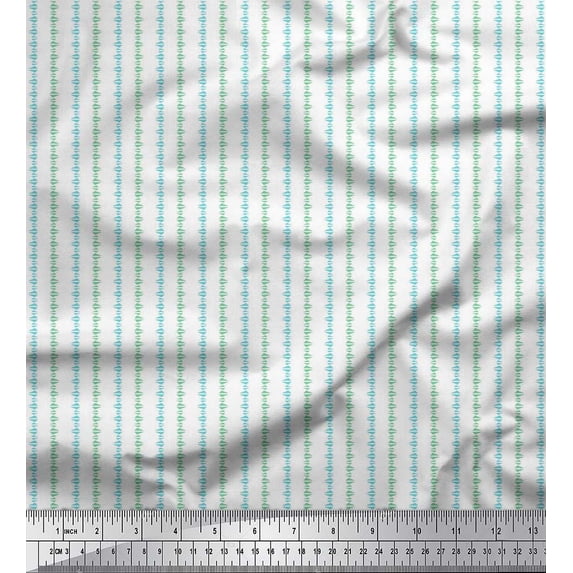 Soimoi Crepe Silk Fabric Triangle Shirting Fabric Prints by Yard 42 Inch Wide