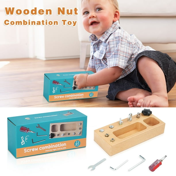 Cameland Screwdriver Board Set, Wooden Montessori Toys For