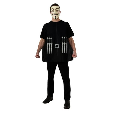 V For Vendetta Costume Set Adult X-Large