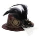 thumbnail image 2 of Mini Sombrero De Copa Gótico Steampunk Con Pinza Para El Pelo De Plumas, Elegante Para Halloween Sunnimix sombreros de copa de las mujeres, 2 of 8