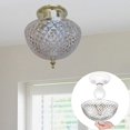 thumbnail image 1 of Evelots Ceiling Clip-on Light Bulb Shade-Lamp-Dome-Diamond Cut-Acrylic-Set/2, 1 of 10