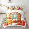 thumbnail image 2 of Castle Fairy Teenagers Gingerbread Man House 7-Piece Twin Bedding Sets,Happy New Year Bedding Comforter Set,Festival Xmas Breathable Sheet Sets,Breathable Home Decor, 2 of 8