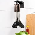 thumbnail image 1 of Kitchen Storage Rack Nail-free Rotating Shelf Wall Mounted Kitchenware Hanger Telescopic Hooks, 1 of 6