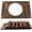 Brown, variant on XIMEI Placemats Set of 6, Table Place Mats for Kitchen Dining, Heat-Resistant Anti-Skid Stain Washable PVC Table Mats, Easy Clean Woven Vinyl Dinner Mats, Gold