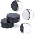thumbnail image 4 of 5 Packs 8oz Matte Large Black Aluminum Tin Can Round Metal Tins with Screw Lid for Spices Candies Tea and Chrismas Treat colorful, 4 of 7