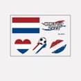thumbnail image 1 of 2pcs 2022 World Qatar Top 32 Logo Cheer Soccer Carnival Tattoo Sticker Waterproof Sweat Fan Face Sticker, 1 of 1