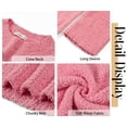 thumbnail image 4 of Fantaslook Sweaters for Women Oversized Crewneck Long Sleeve Chunky Knit Pullover Sweaters Tops Trendy Fall Outfits, 4 of 7