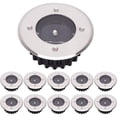thumbnail image 1 of LED Solar Ground Light 10 Pack, Outdoor Light, Street Light, Buried Light, Waterproof IP65 (Cool White, Round) [Energy Class A+],, 1 of 5