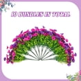 thumbnail image 3 of Hrobek de flores artificiales para decoración exterior, 10 paquetes, 3 of 7