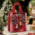 thumbnail image 6 of Luxcidy Christmas Gift Bags, Red Gift Bags, 9.06 x 7.08 x 3.93 inch Christmas Kraft Gift Bags, Kraft Paper Shopping Bags with Handles, for Birthday, Wedding, Party, Xmas (D), 6 of 6