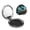 Round Shape, variant on Kdxio Blue Viper Snake Pocket Mirror, 1X/2X Travel Makeup Mirror 2-Sided Folding Small Mirror Portable Double-Sided Magnifying Cosmetic Mirror for Gift-Heart Shape