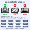 thumbnail image 4 of Vacuum Filter Replacement for Shark Rotator Pro Lift-Away NV500, NV501, NV502, NV503, NV505, NV510, NV520, NV552, UV560, Compared to Part # XFF500 & XHF500 (2 Post Filters + 4 Foam & Felt Filters), 4 of 7