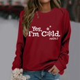 thumbnail image 2 of WEAIXIMIUNG Robe Sweat-Shirt Surdimensionnée Manches Courtes Automne et Hiver Imprimé Lettre Col Rond Épaule Manches Longues Pull Décontracté (4), 2 of 4