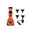 Orange, variant on Hair Trimmer Professional Hair Cutting Machine Brushless Motor Trimmer Adjustable Trimmer Charging Base Hair Trimmer Men