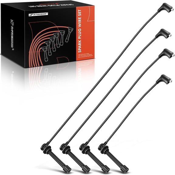 A-Premium Spark Plug Wire Set Compatible with Nissan Frontier 1998-2004 Xterra 2000-2004 L4 2.4L DOHC 4-PC Set