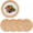 11.8 inch, variant on Round Woven Placemats Set of 4,NOGIS Boho Natural Water Hyacinth Weave Placemat Round Braided Large Woven Placemats Rattan Tablemats for Dinner, Decor（10" Round）