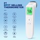 thumbnail image 2 of Termómetro de frente, termómetro para bebés y adultos con alarma de fiebre, pantalla LCD y función de memoria, ideal para toda la familia (blanco), 2 of 5