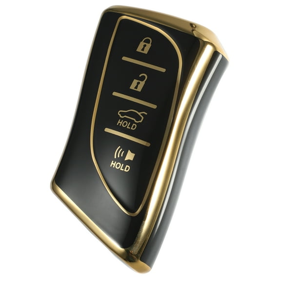 Unique Bargains TPU 4 Button Keyless Entry Remote Cover Key Fob Cover Fit for lexus UX200 UX250h UX260h LS500 Black