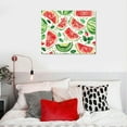 thumbnail image 4 of Fruits Watermelon Decor Canvas Print Art Picture Artwork for Bedroom Kitchen Office Home Wall Decor Framed Ready to Hang Wall Art 20x16 in / 16x12 in, 4 of 4