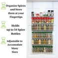 thumbnail image 3 of Evelots Over the Door Pantry Spice Rack Organizer -6 Tier -Holds up to 54 Spices- Adjustable Metal Baskets for Kitchen, Bathroom Storage & Organization (White) No Tool Easy Install, 3 of 7