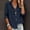 Navy, variant on FRSASU Women's Cotton Gauze Button Down Shirts V Neck Long Sleeve Linen Tops Casual Dressy Work Blouse White